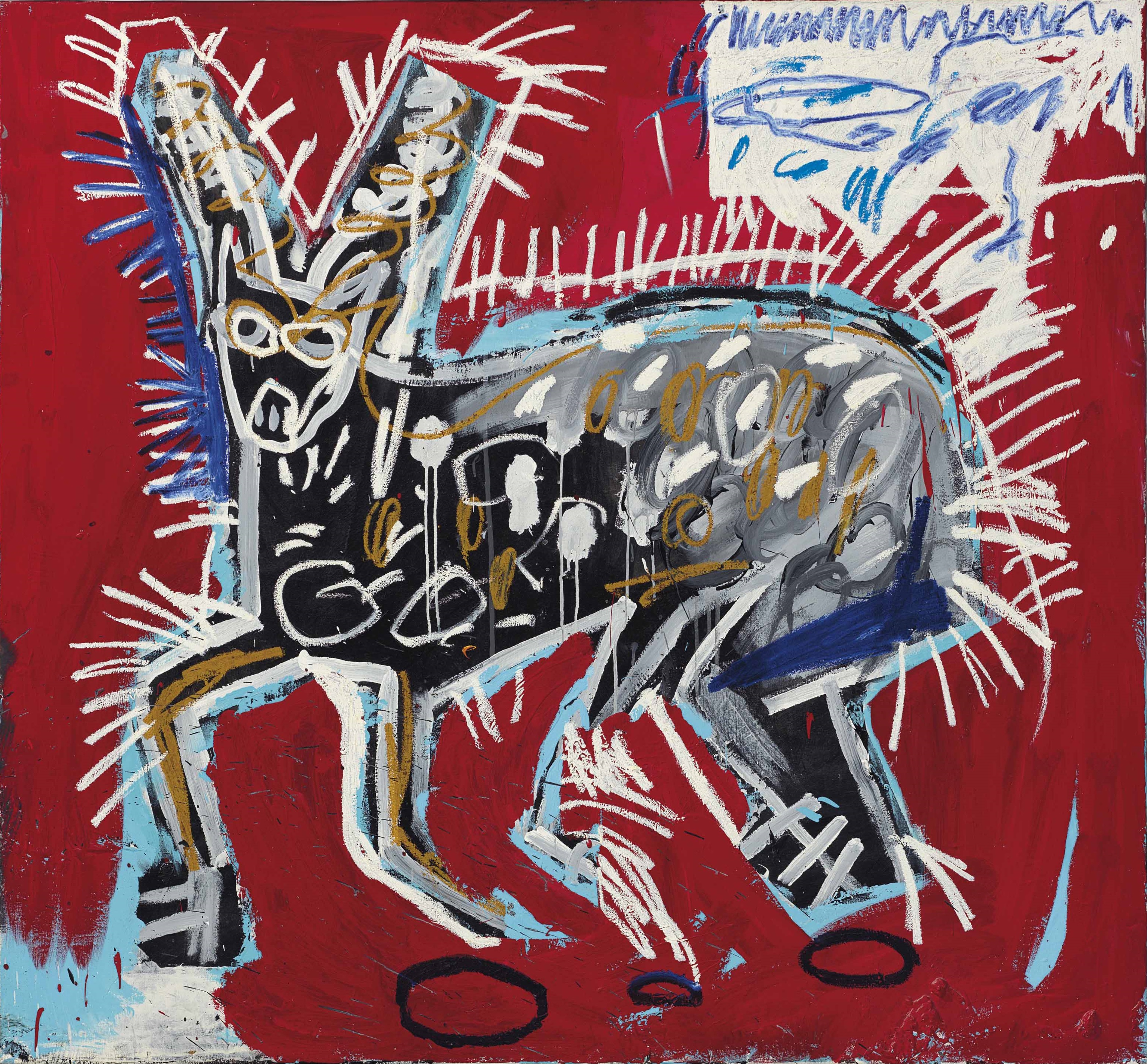 Basquiat's Red Rabbit